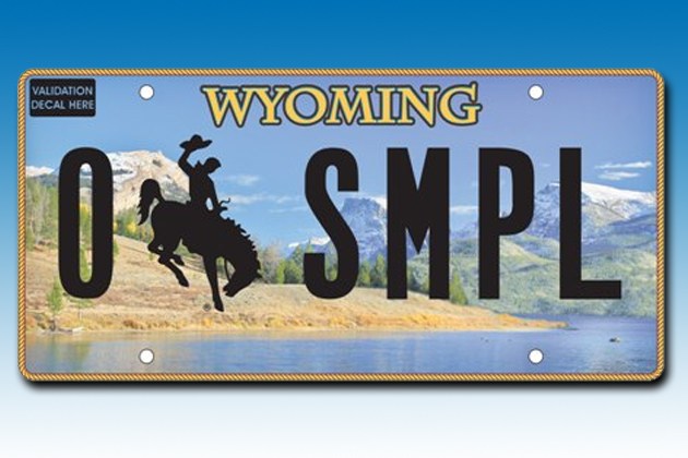 2017 Wyoming License Plate